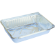 Set 100 tavite din aluminiu, capac inclus, rezistente la temperaturi ridicate, 21 x 14 x 4 CM
